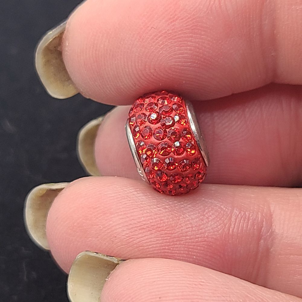 Kay Jewelers and Swarovski‎ Red Crystal Bead Charm